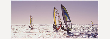 Windsurfing outside Geraldton, Western Australia.